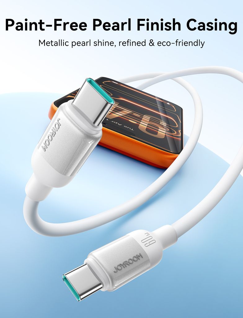 Joyroom S-A62 Lively Series snellaadkabel 30W USB-C naar Lightning – Wit