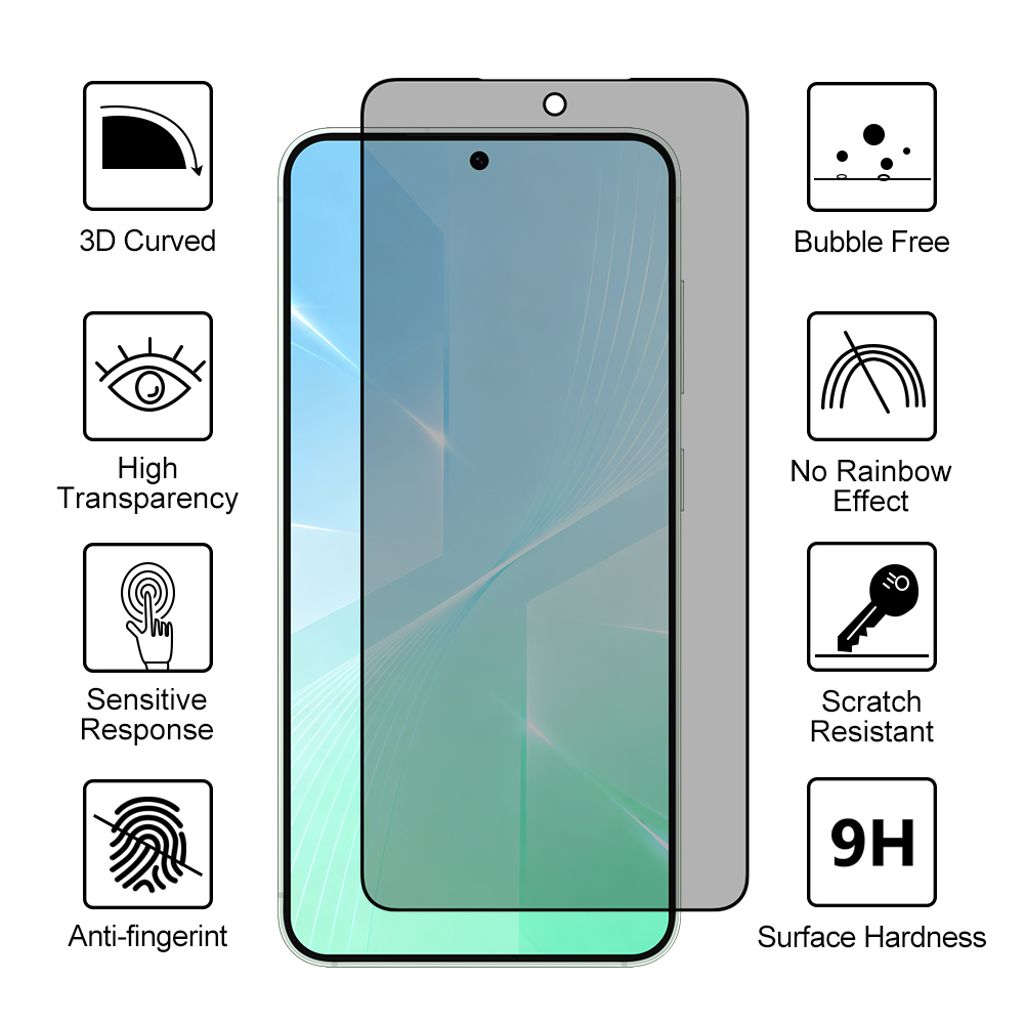 SiGN Samsung Galaxy S26 Privacy Näytönsuoja Karkaistu Lasi Ultrasonic Unlock