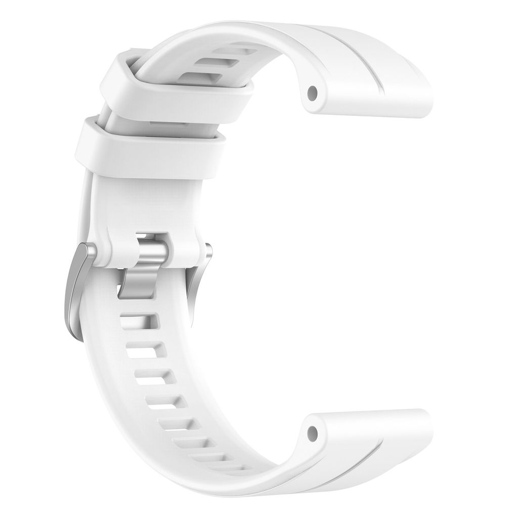 Garmin Fenix 6 Pro GPS Silikon Klokkereim - Hvit