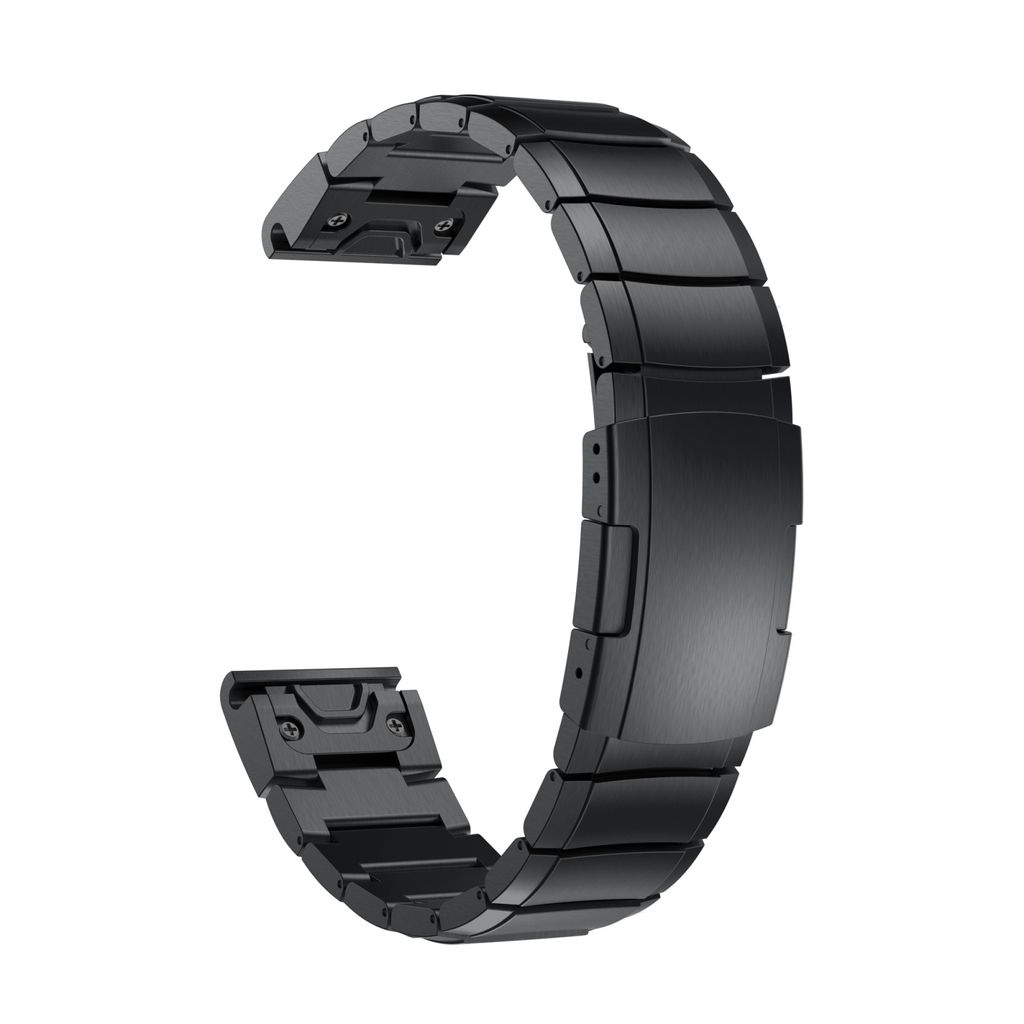 Garmin Fenix 6 Pro Klokkereim Rustfritt Stål – Svart