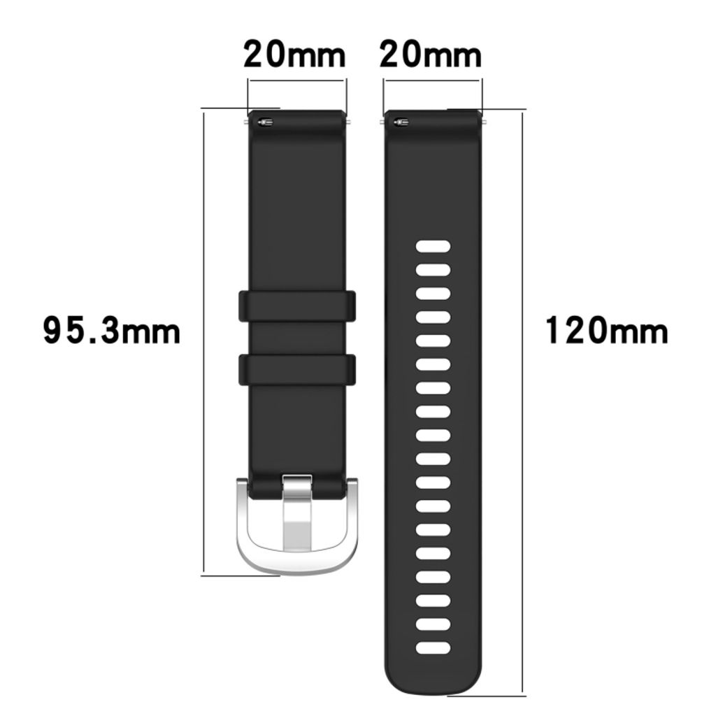 Garmin Approach S40 Urrem i silikone ensfarvet - Sort