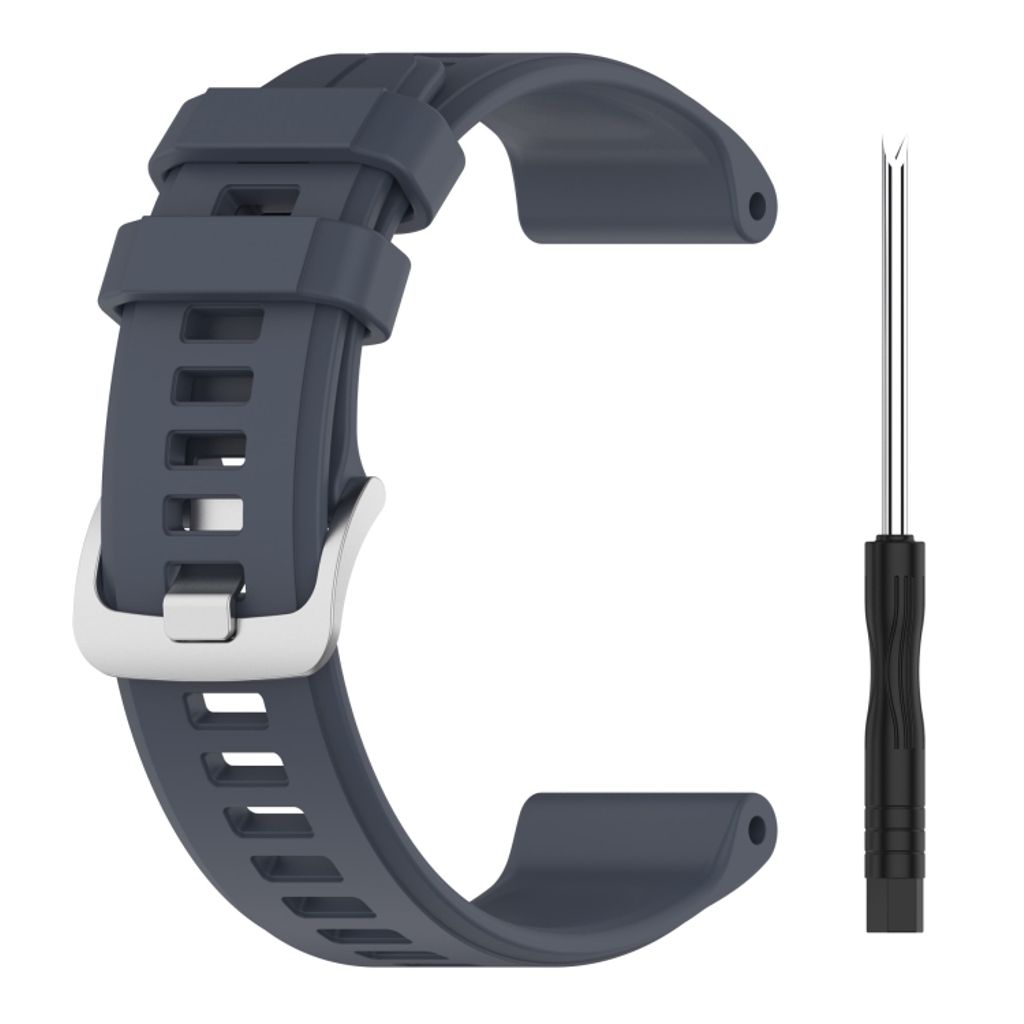 Garmin Descent G1 Solar Urrem i silikone ensfarvet - Cyan