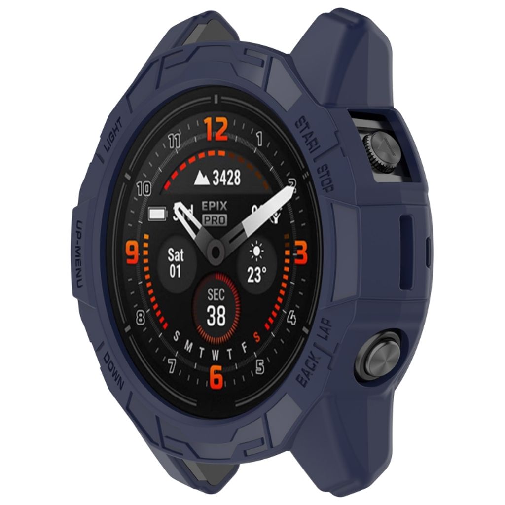 Garmin Fenix E 47mm Kuori puolisuojakotelo - Sininen
