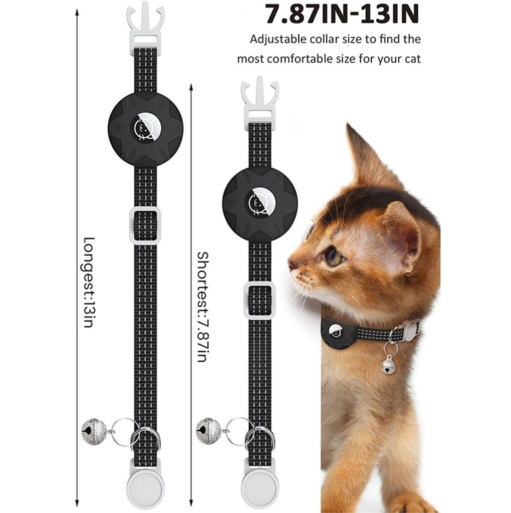 AirTag-lemmikkikaulus silikonikuorella - pinkki