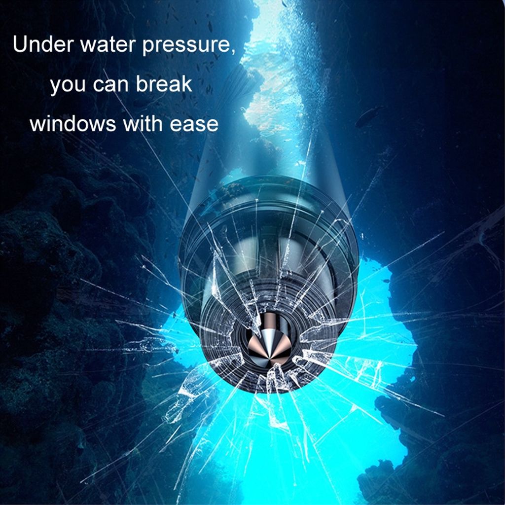 Bilsikkerhetshammer – Vindusbryter og sikkerhetsbeltekutter