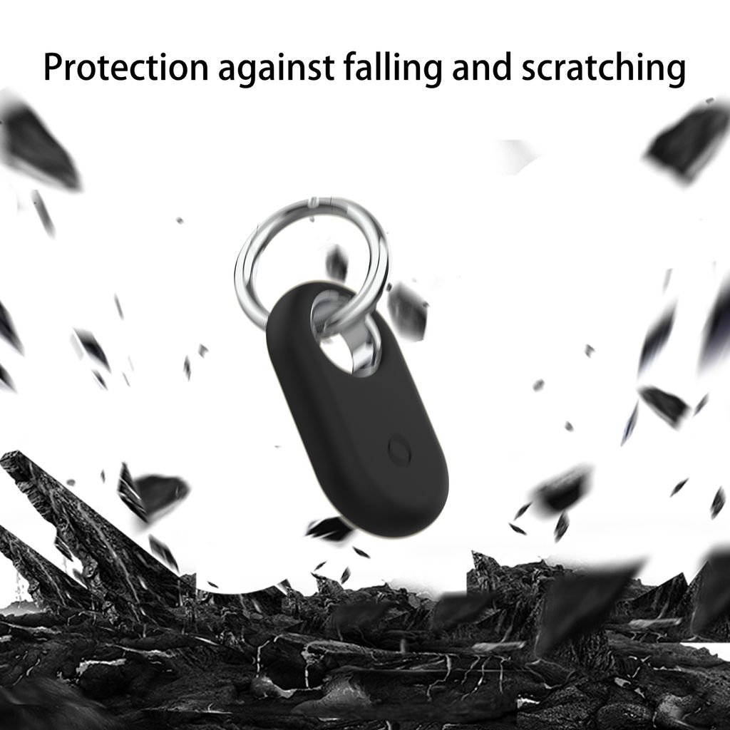 Samsung Galaxy SmartTag2 Avaimenperä Silikoni Kuori - Musta