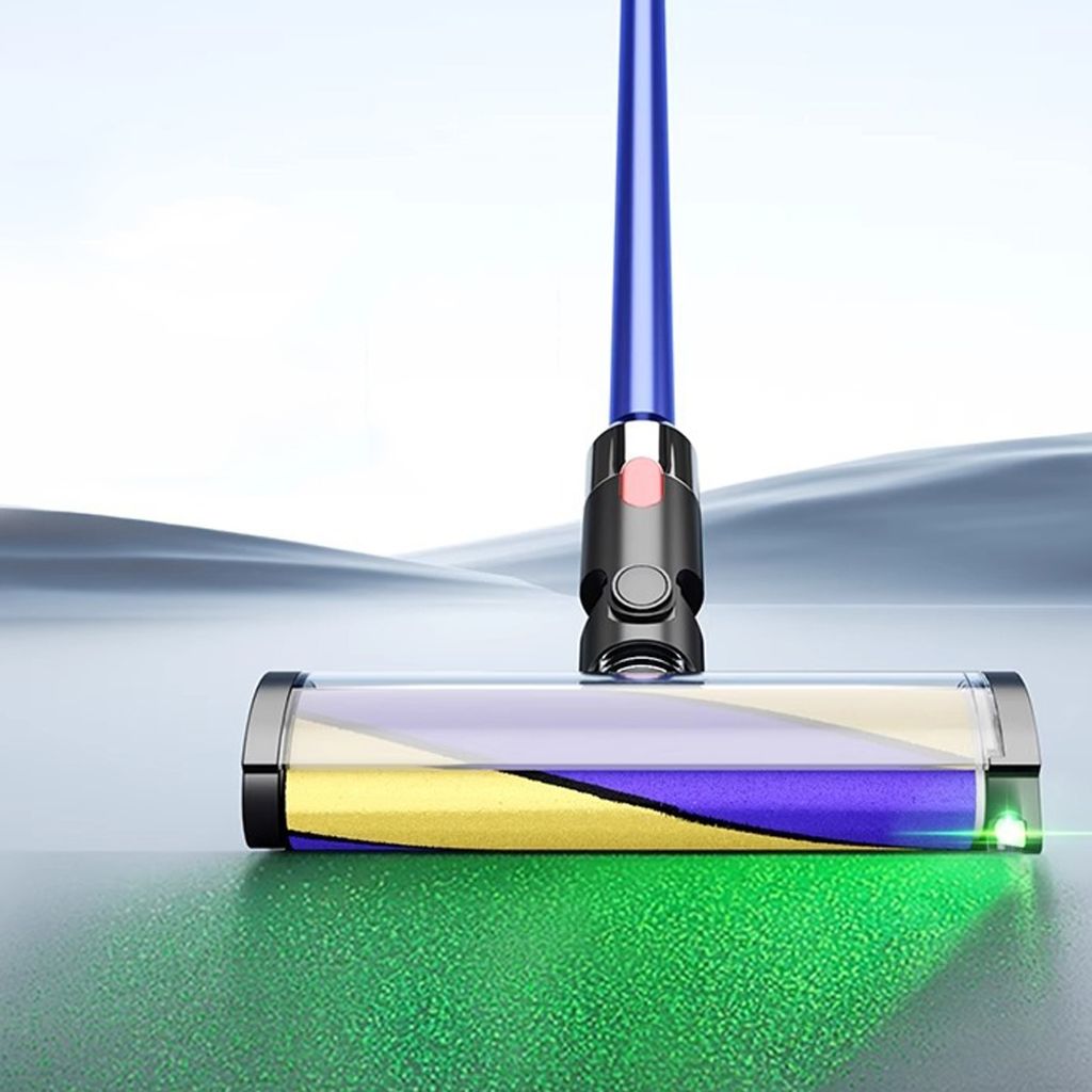Golvmunstycke med mjuk rullborste & grön LED för Dyson V7/V8/V10/V11/V15