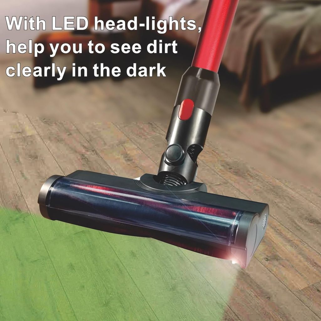 Golvborsthuvud med grön LED för Dyson V7 / V8 / V10 / V11