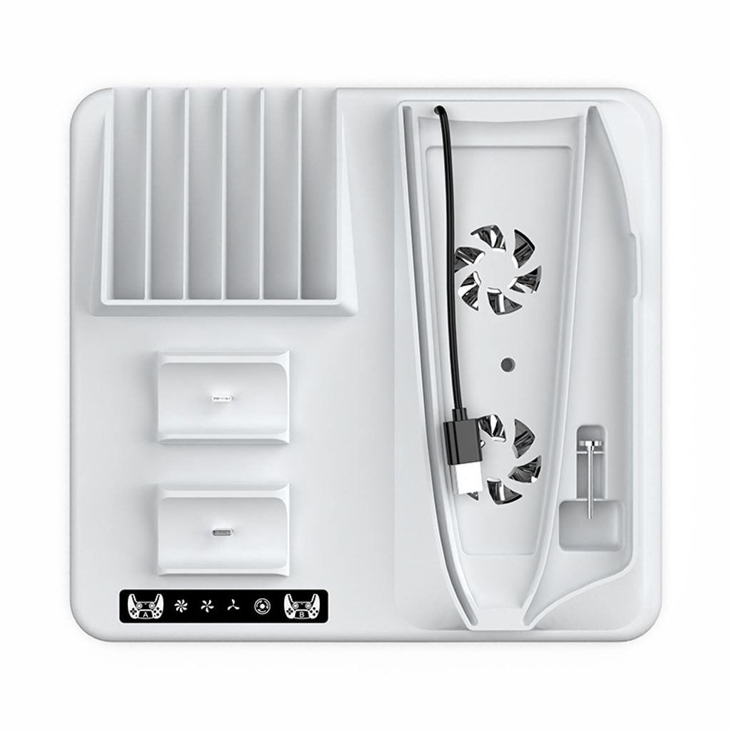 iPlay-monitoiminen jäähdytysteline PS5 Slimille