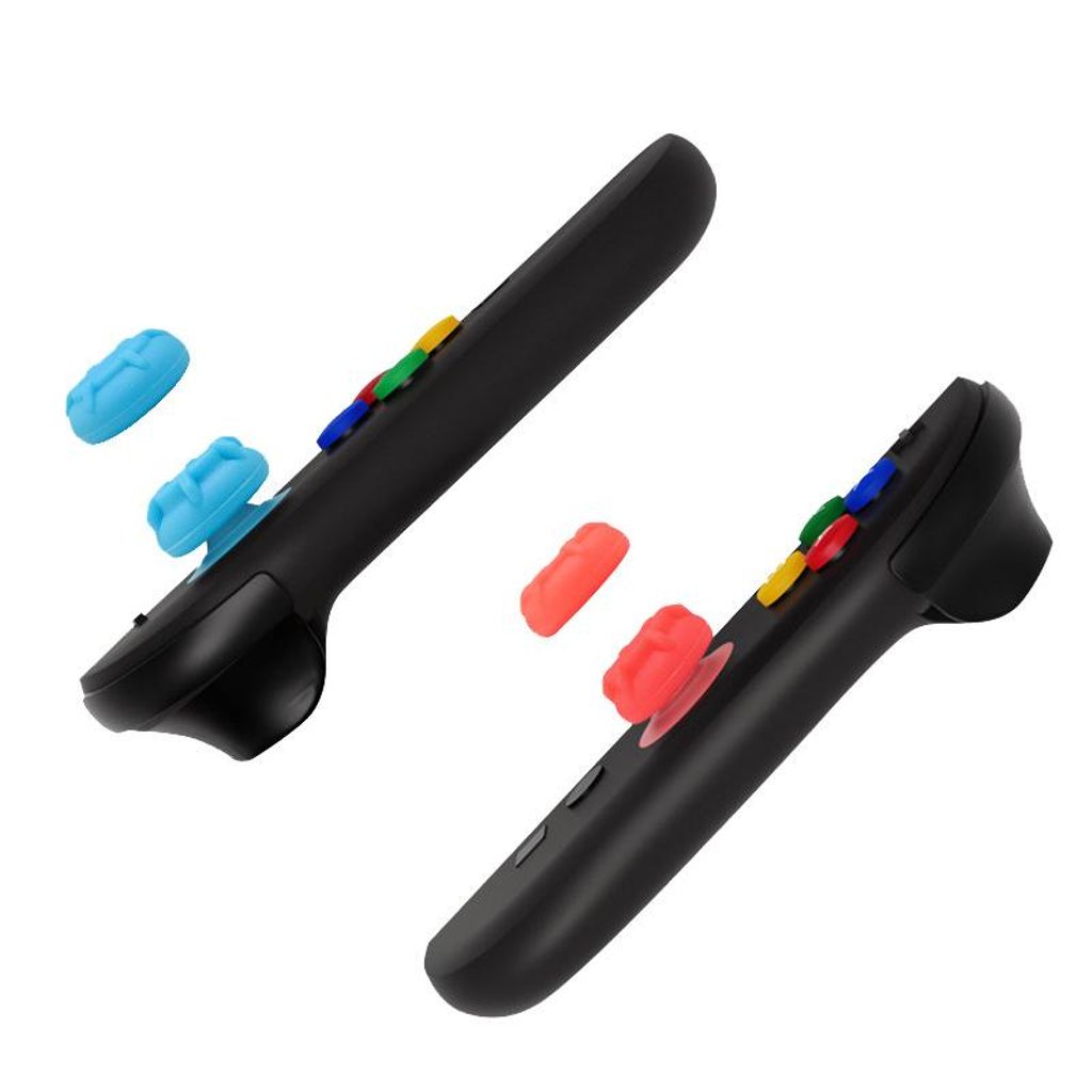 Silikoninen Joystick-suoja Nintendo Switch 2 Joy-Conille, 6 kpl - Sininen/Punainen