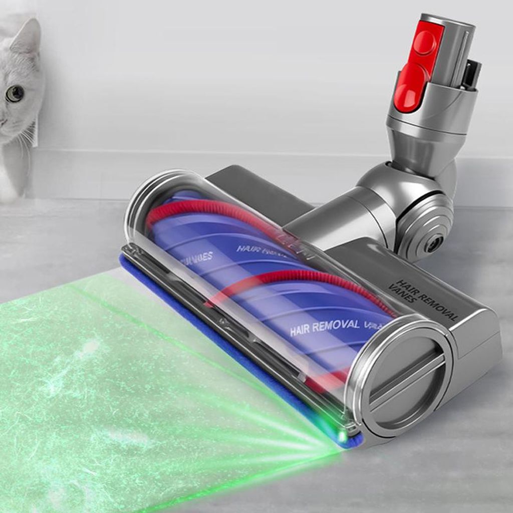 Direktdriven golvborste med LED-ljus till Dyson V7/V8/V10/V11/V15