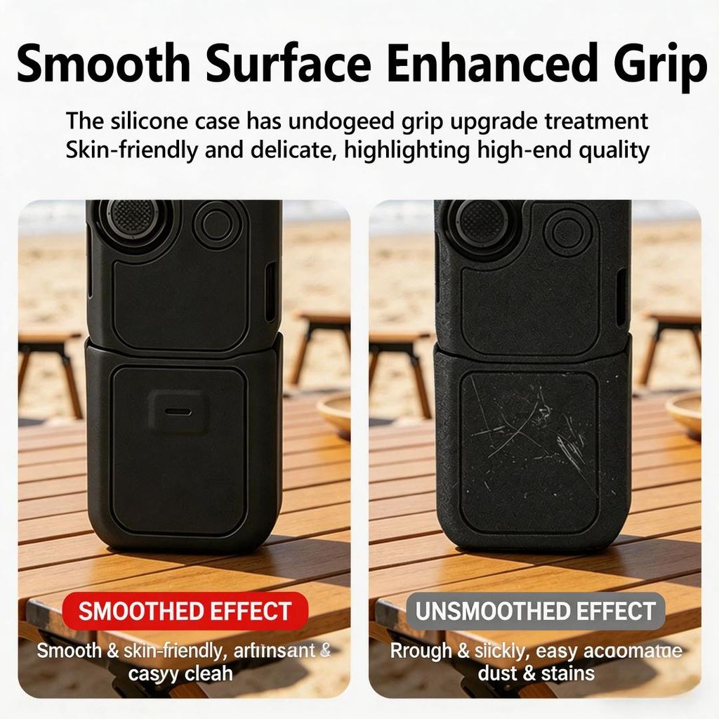 DJI Osmo Pocket 4 Silikone Etui 4-i-1 - Sort