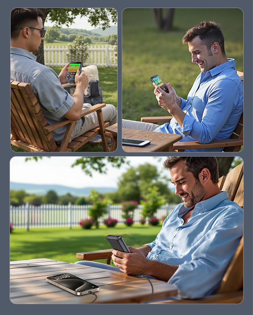 Yesido bærbar retro spillkonsoll powerbank 10000mAh 20W + Lightning-kabel