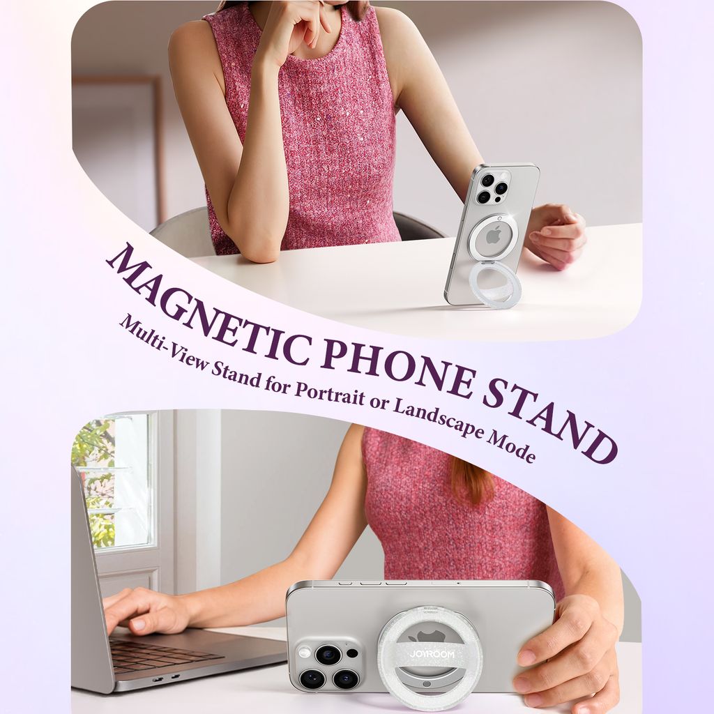 Joyroom Magnetic Ring Holder for Smartphone – White