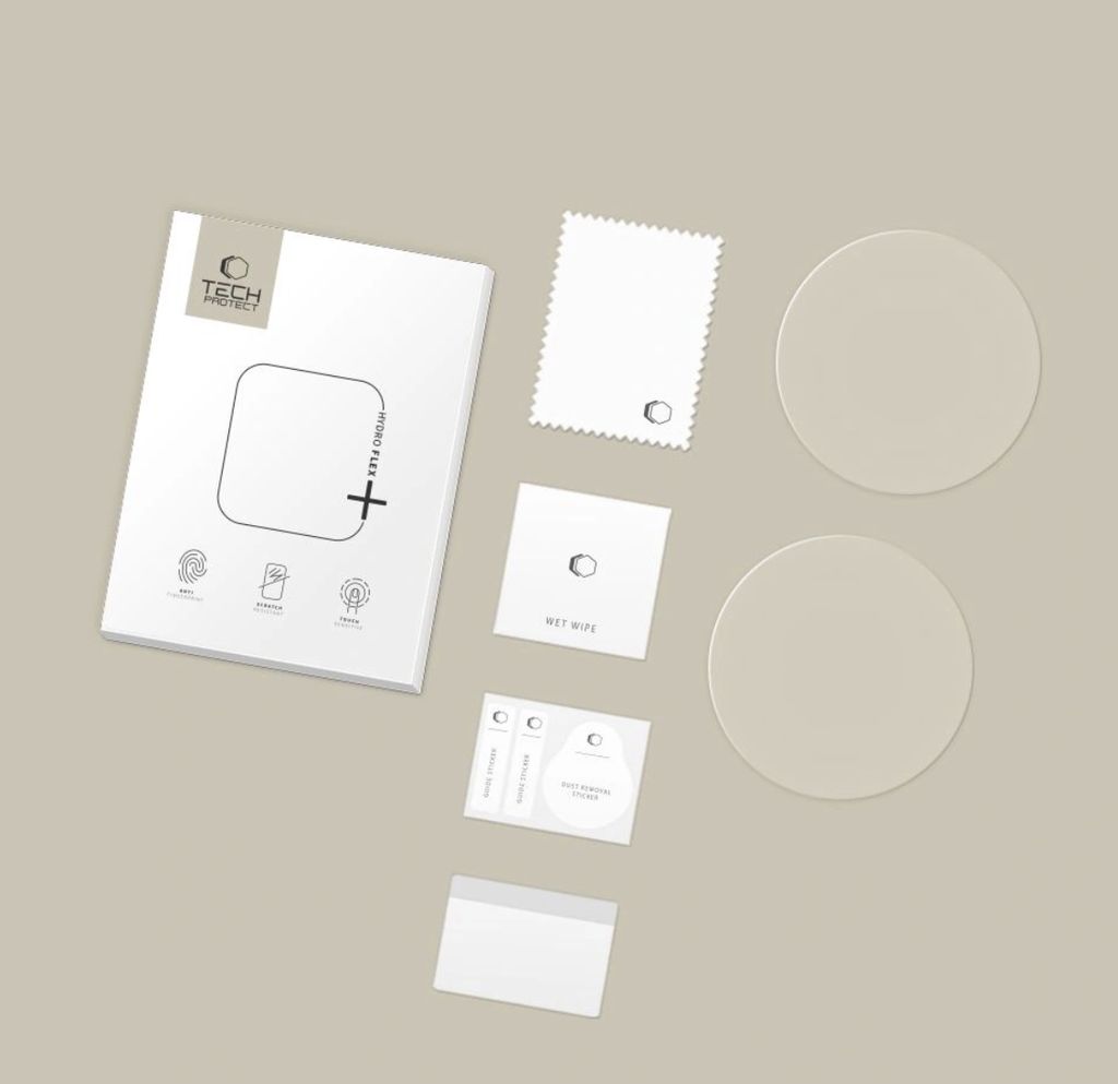 Tech-Protect Hydro flex+ Hydrogel Film Skärmskydd till Garmin Venu 41mm, 2-pack