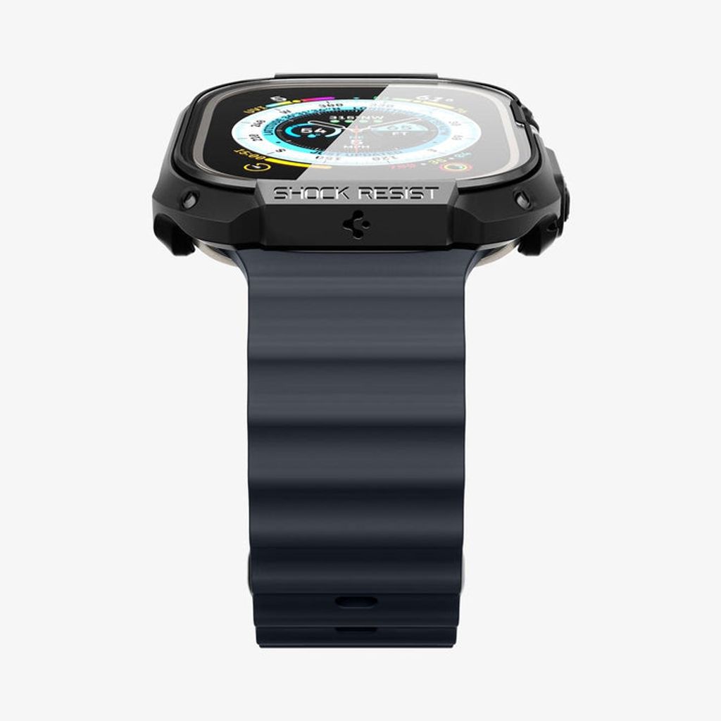 Spigen Apple Watch Ultra 4/3/2/1 49mm kuori Tough Armor - Musta