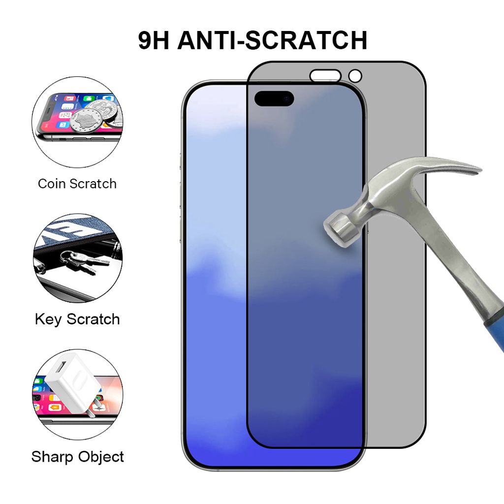 SiGN Privacy Näytönsuoja iPhone 18 Pro Max – EZ Apply pölyttömän sovittimen kanssa, 2-pakkaus
