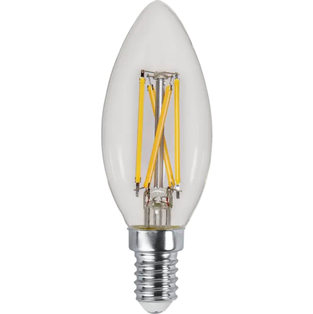 Star Trading LED-Lampe E14 Kron, dimmbar bis warm – Klarglas