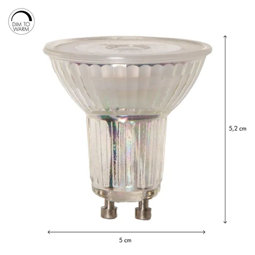 Star Trading LED-Lampe GU10 MR16 Dimmbar bis Warm – einstellbares warmes Licht