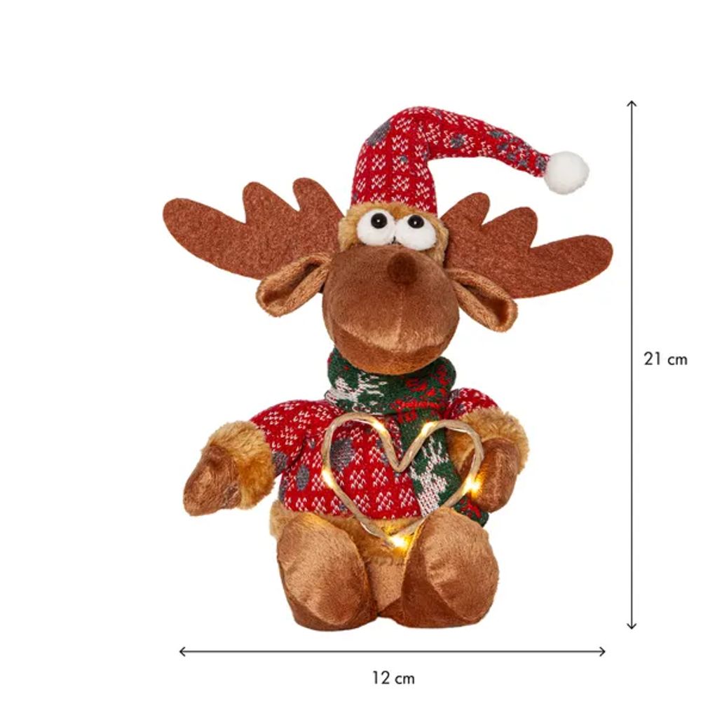 Star Trading dekorasjonsfigur Joylight julelys reinsdyr – brun