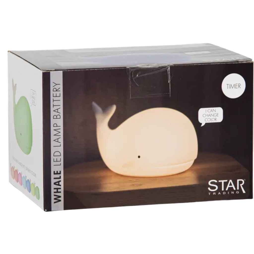 Star Trading LED-Nachtlicht Wal – weiß