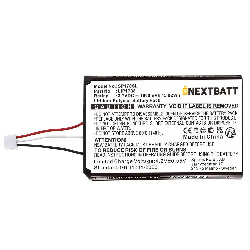 Batteri til Sony PS5 DualSense CFI-1015A / CFI-ZCT1W – 2-pak
