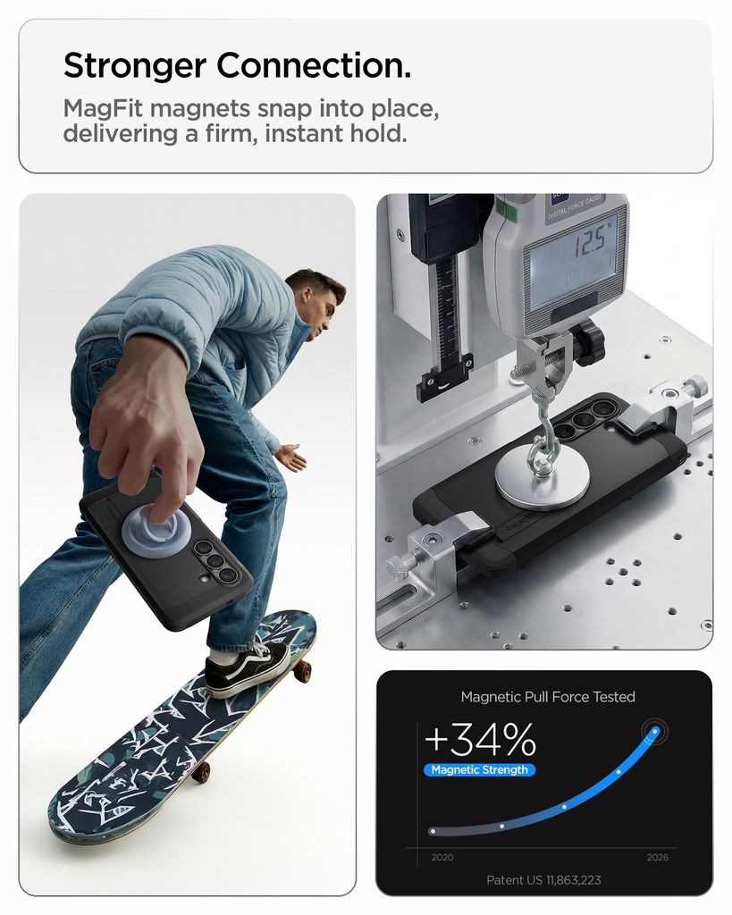 Spigen Samsung Galaxy S26 Tough Armor MagFit Skal - Svart