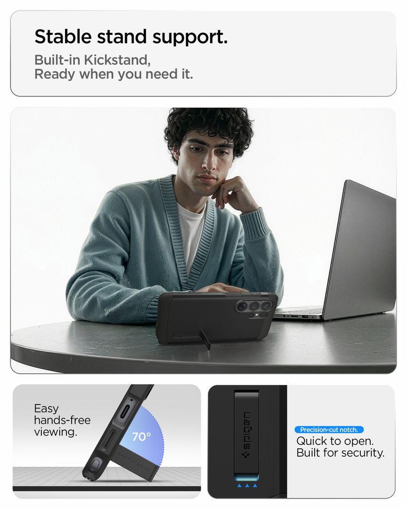 Spigen Samsung Galaxy S26 Ultra Tough Armor MagFit Skal - Svart