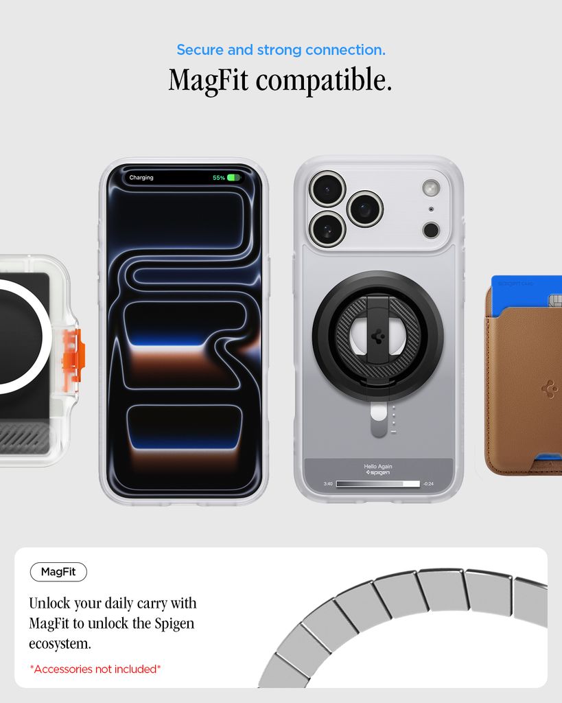 Spigen Ultra Hybrid MagFit Classic Skal iPhone 18 Pro Max /17 Pro Max - Silver
