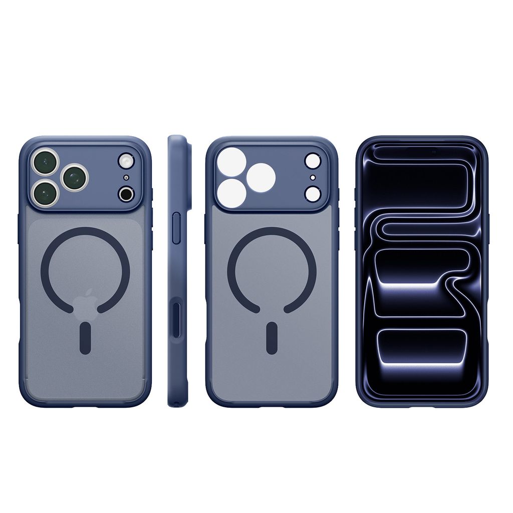 Spigen Ultra Hybrid MagFit Skal till iPhone 18 Pro / 17 Pro - Frost Deep Blue