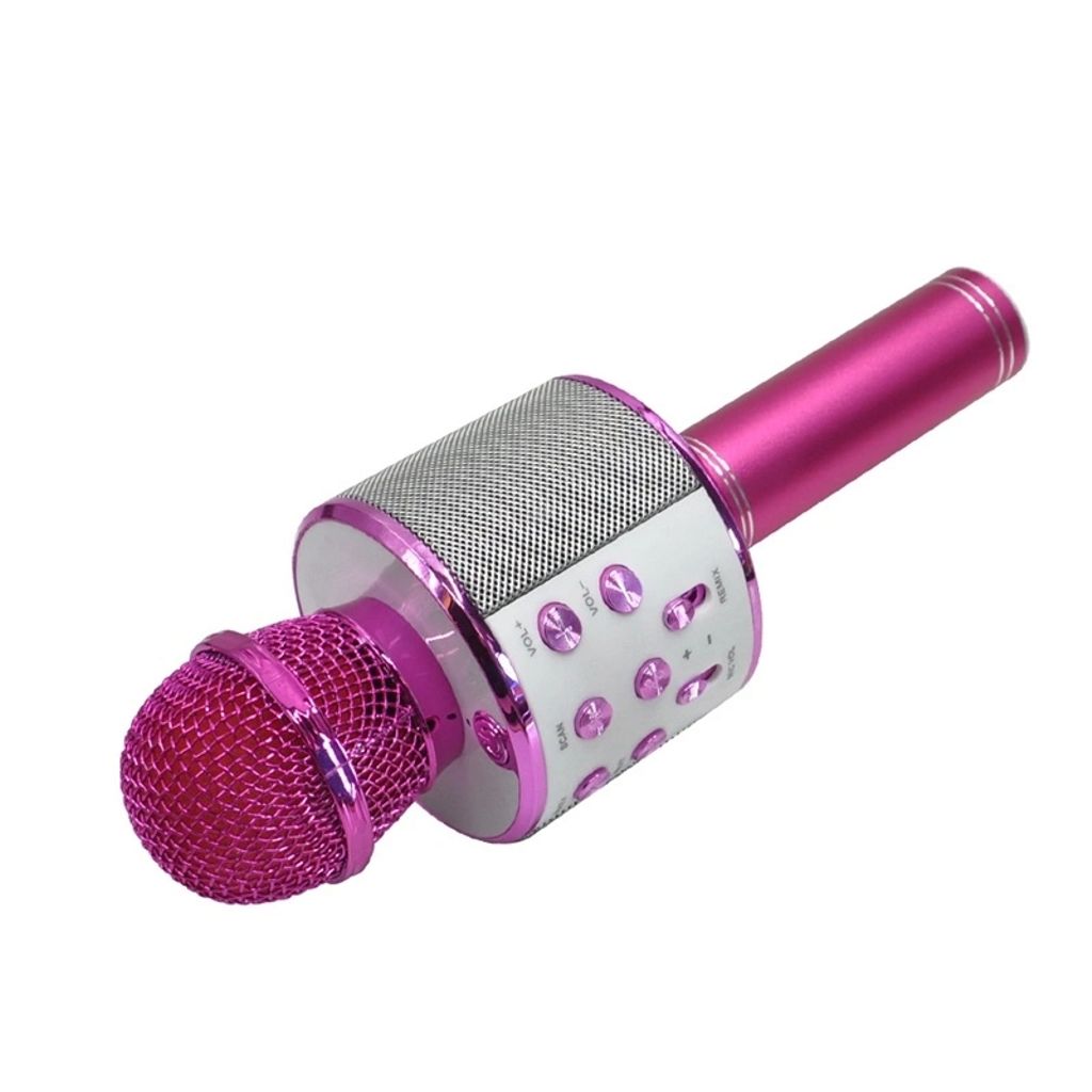 Forever-mikrofoni Bluetooth-kaiuttimella – Vaaleanpunainen