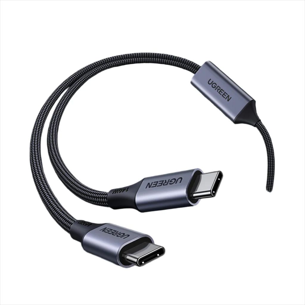 UGREEN 2-i-1 USB-C til USB-C-kabel 140 W, 2 m