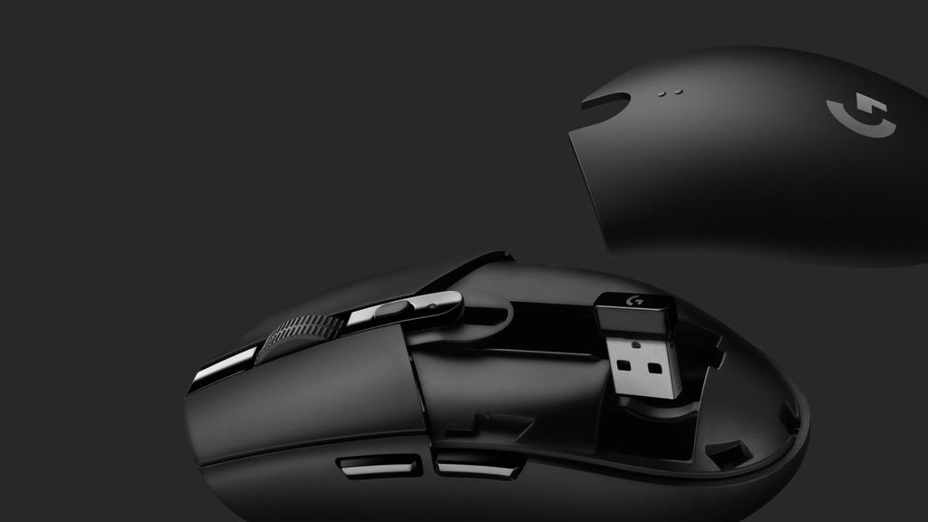 Logitech G305 LIGHTSPEED trådlös gamingmus – svart