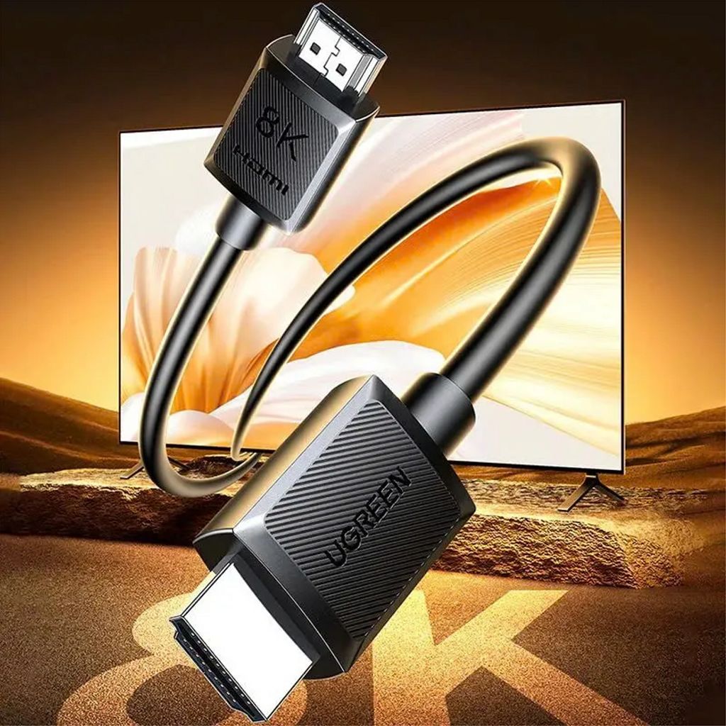 UGREEN HDMI 2.1-kabel 2 m - Ultrahøyhastighets 8K/4K, svart