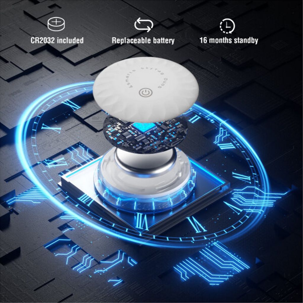 4Smarts SkyTag Duos Bluetooth-tracker med refleksholder bak for sykkel