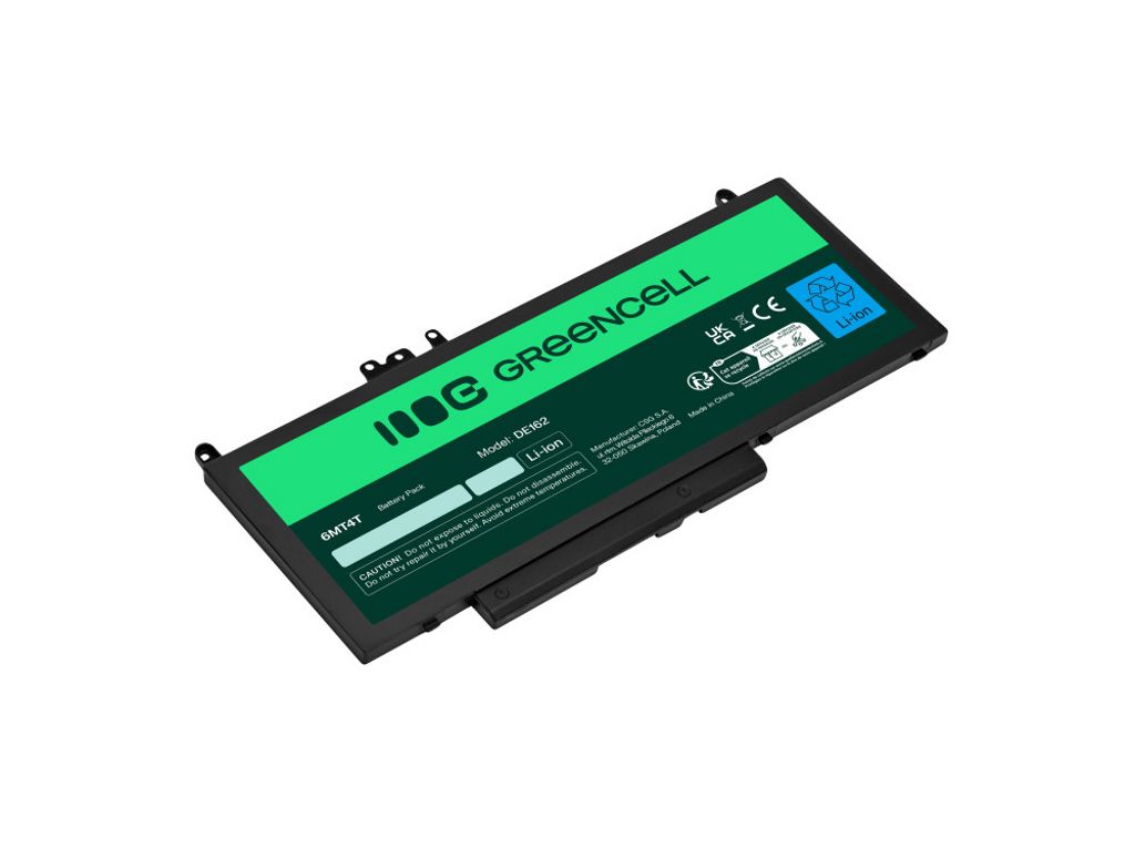 Green Cell kannettavan tietokoneen akku Dell Latitude 7.6V (7.4)V 7200 mAh