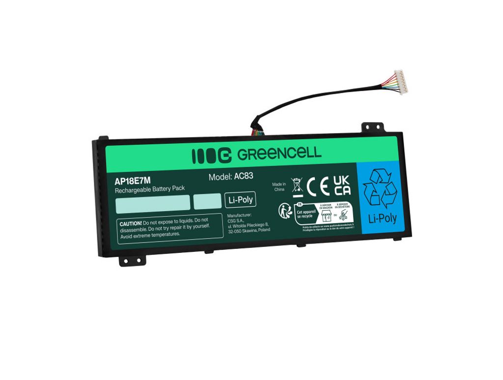 Green Cell Batteri til Acer Nitro 5 AP18E7M AP18E8M