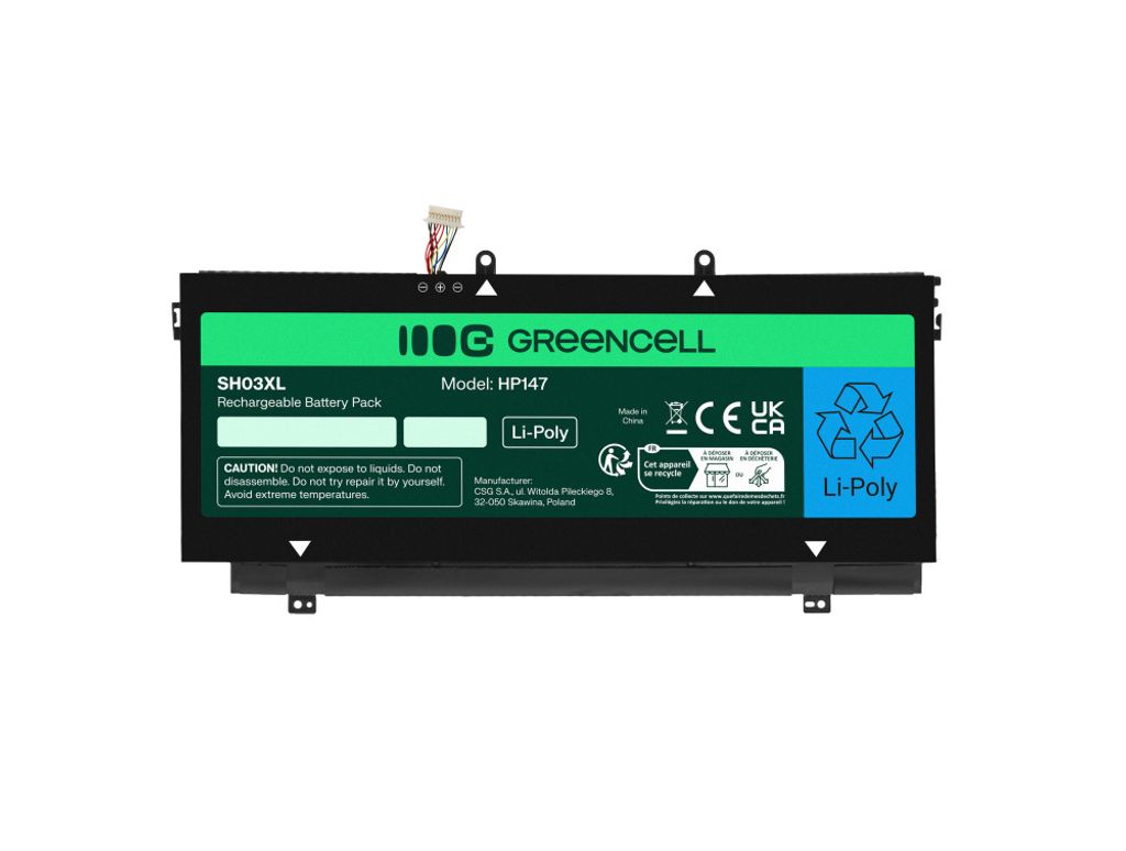 Green Cell akku SH03XL HP Spectrelle