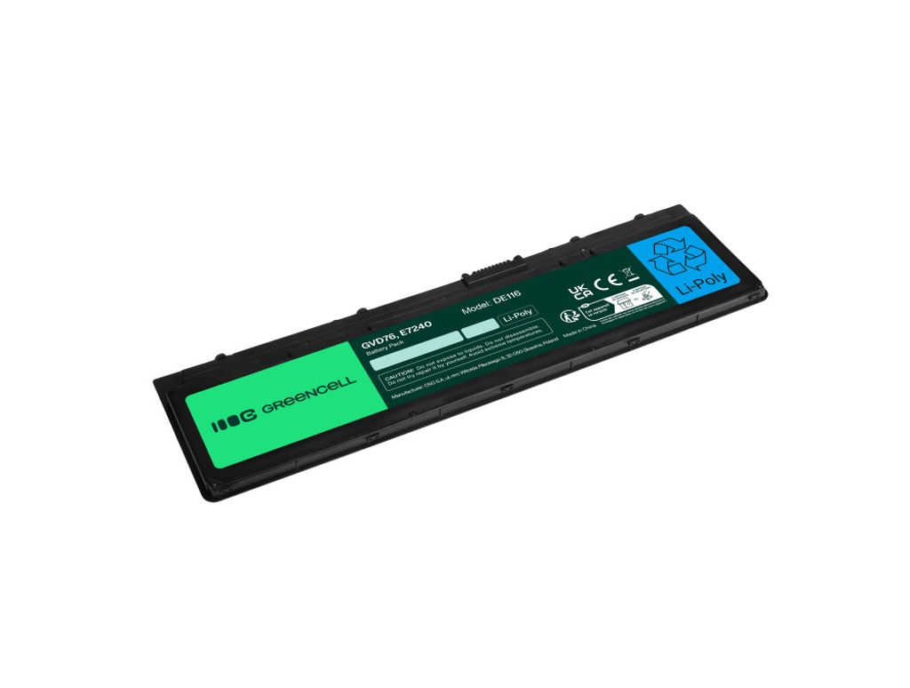 Green Cell Akku für Dell Latitude E7240, E7250 usw. 2400mAh, 11,1V
