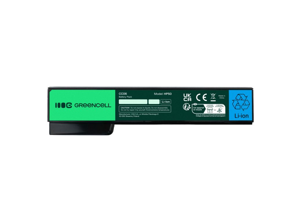 Green Cell -akku HP EliteBook 8460p ProBook 6360b 6460b -kannettavalle, 4400mAh, 11.1V