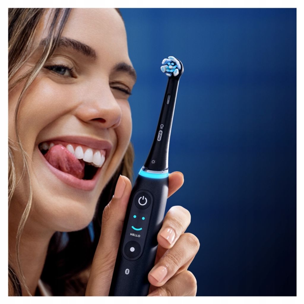 Oral-B iO Gentle Care tandbørstehoveder, 8-pak – sort