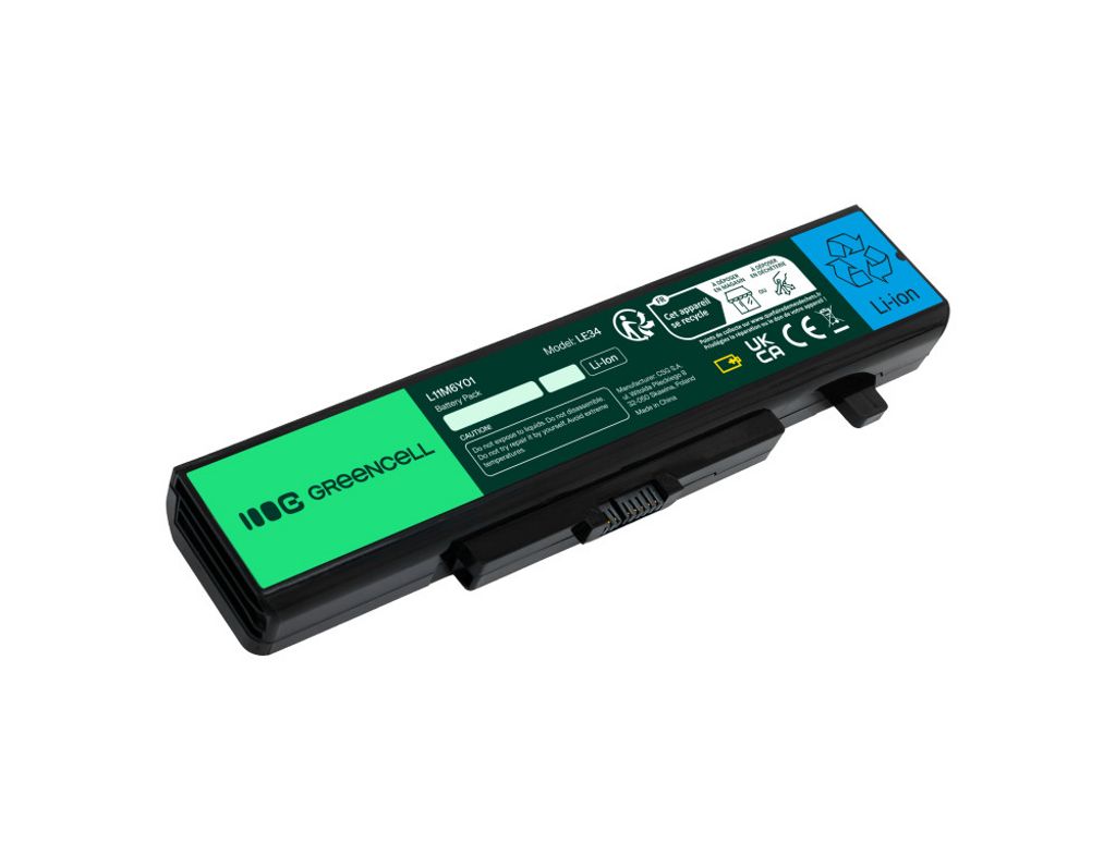 Green Cell Batteri till Lenovo Y480/V480/Y580, 4400mAh, 11.1V