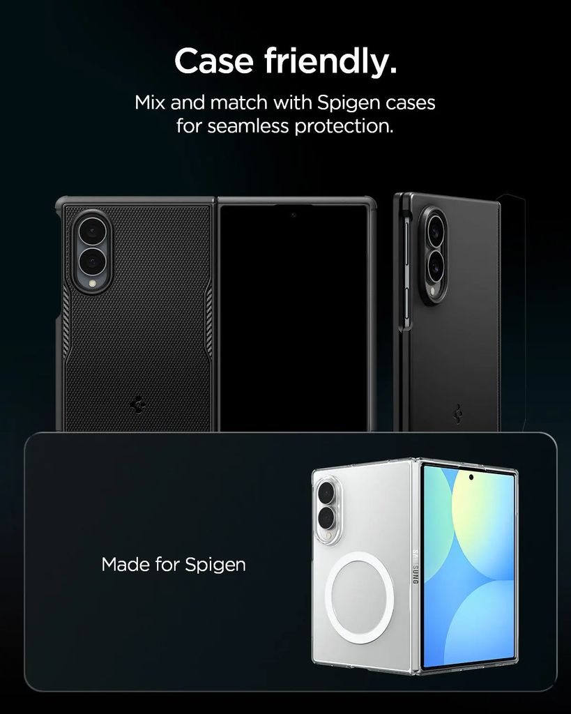 Spigen Glas.tR Ez Fit Optik Pro HD -linssinsuoja 2-pakkaus  Samsung Galaxy Z Fold8:lle
