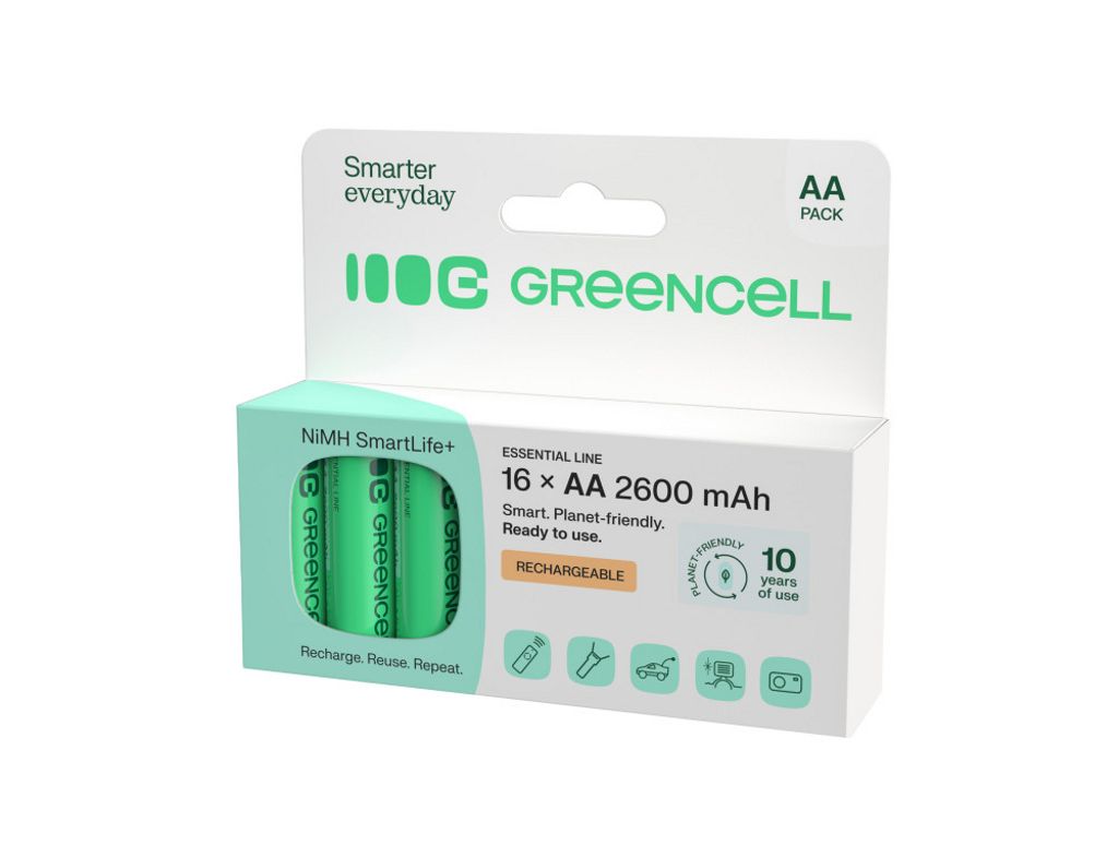 Green Cell 16x AA HR6 2600mAh batteri