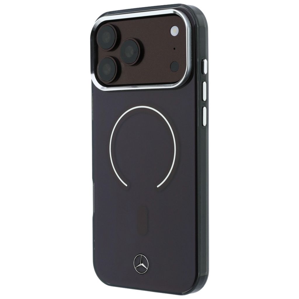 Mercedes Double Layer Iconic Logo MagSafe -kuori till iPhone 18 Pro Max/17 Pro Max - Burgundi