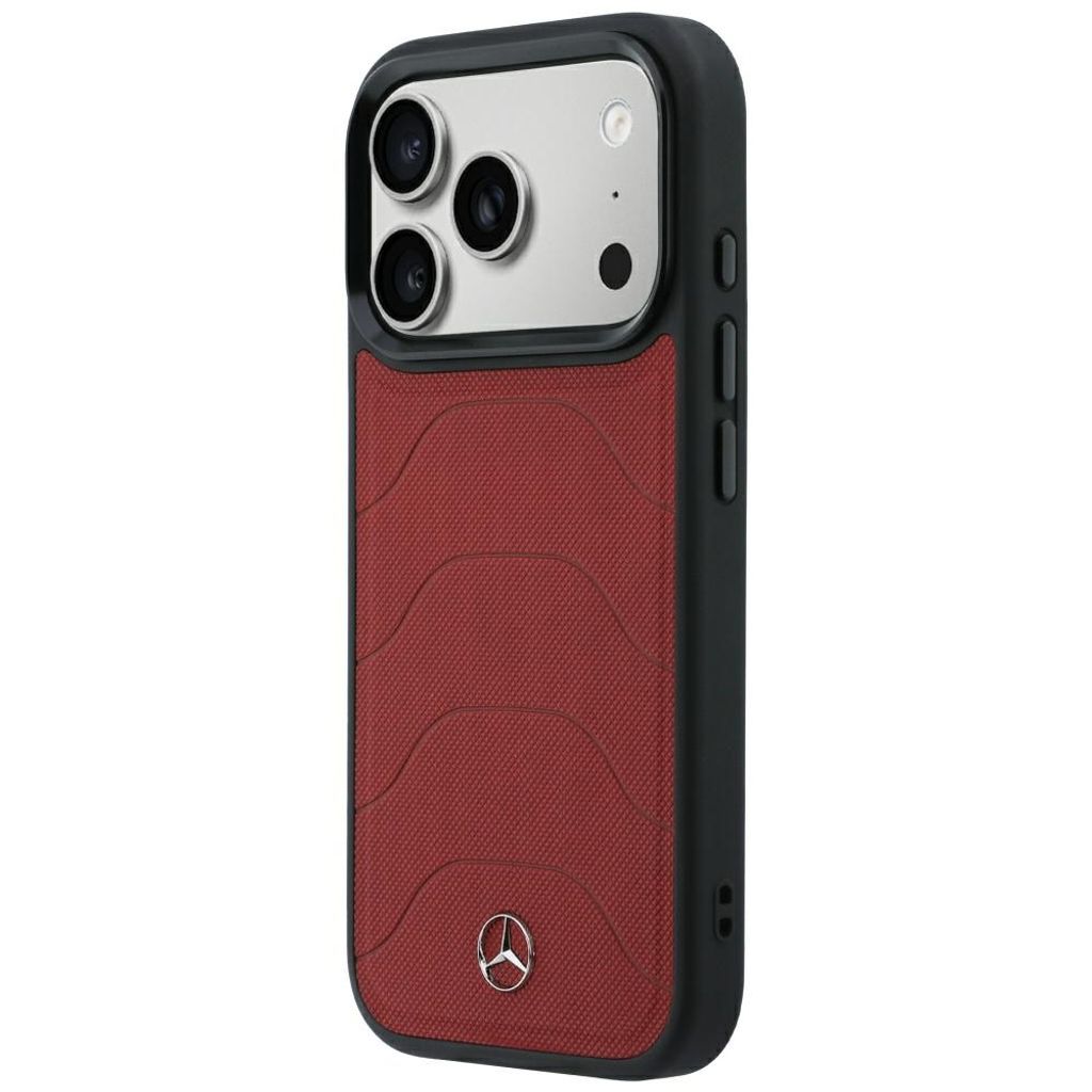 Mercedes Bow Lines MagSafe -kuori till iPhone 18 Pro Max/17 Pro Max - Punainen/Musta
