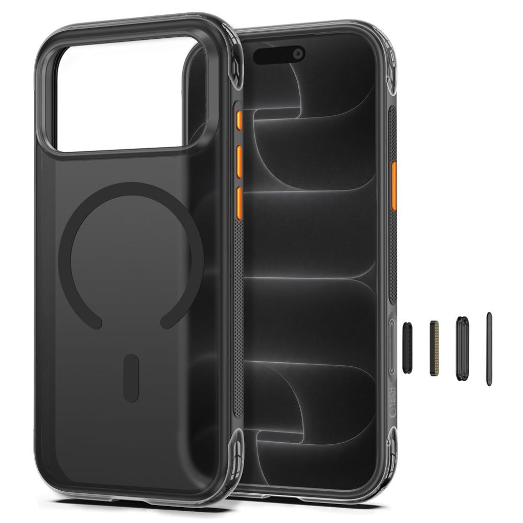 Tech-Protect MagAir MagSafe CC -kuori till iPhone 18 Pro Max/17 Pro Max - Musta