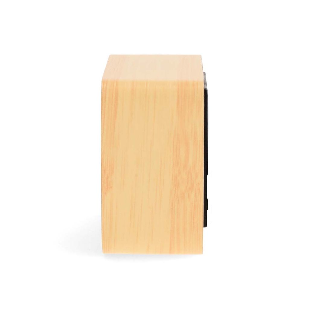 Nedis digital alarmklocka skrivbord med temperatur – trä