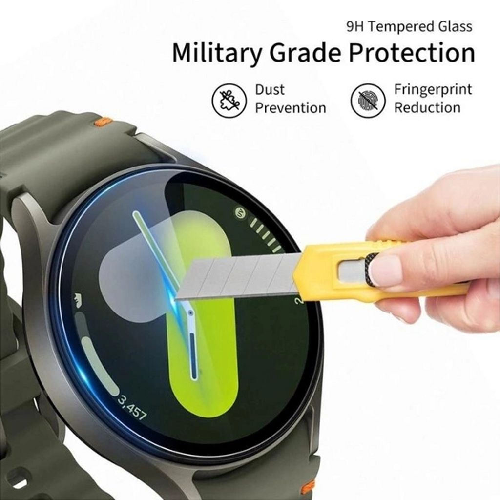 Tech-Protect Glass Fit+ skärmskydd 2-pack till Samsung Galaxy Watch 8 44 mm transparent