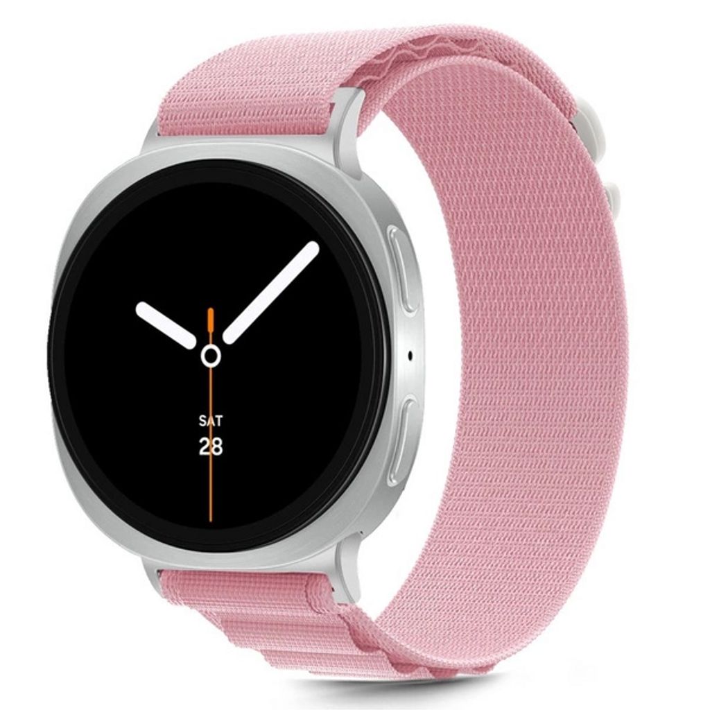 Tech-Protect Nylon Stripe Armband Samsung Galaxy Watch 8 / 8 Classic - Rosa